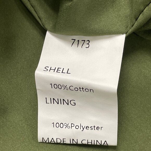 Pretty Garden Women's Green Eyelet Blouse Size L Button-Up Short Sleeves - New - Picture 6 of 7